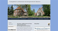 Desktop Screenshot of kirche-biestow.de