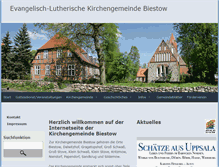 Tablet Screenshot of kirche-biestow.de